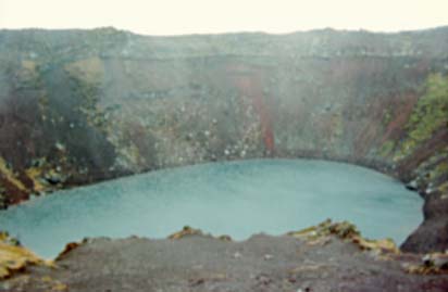 Explosion crater